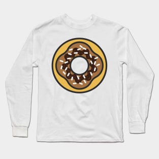 Baked Pastry Chocolate Donut Long Sleeve T-Shirt
